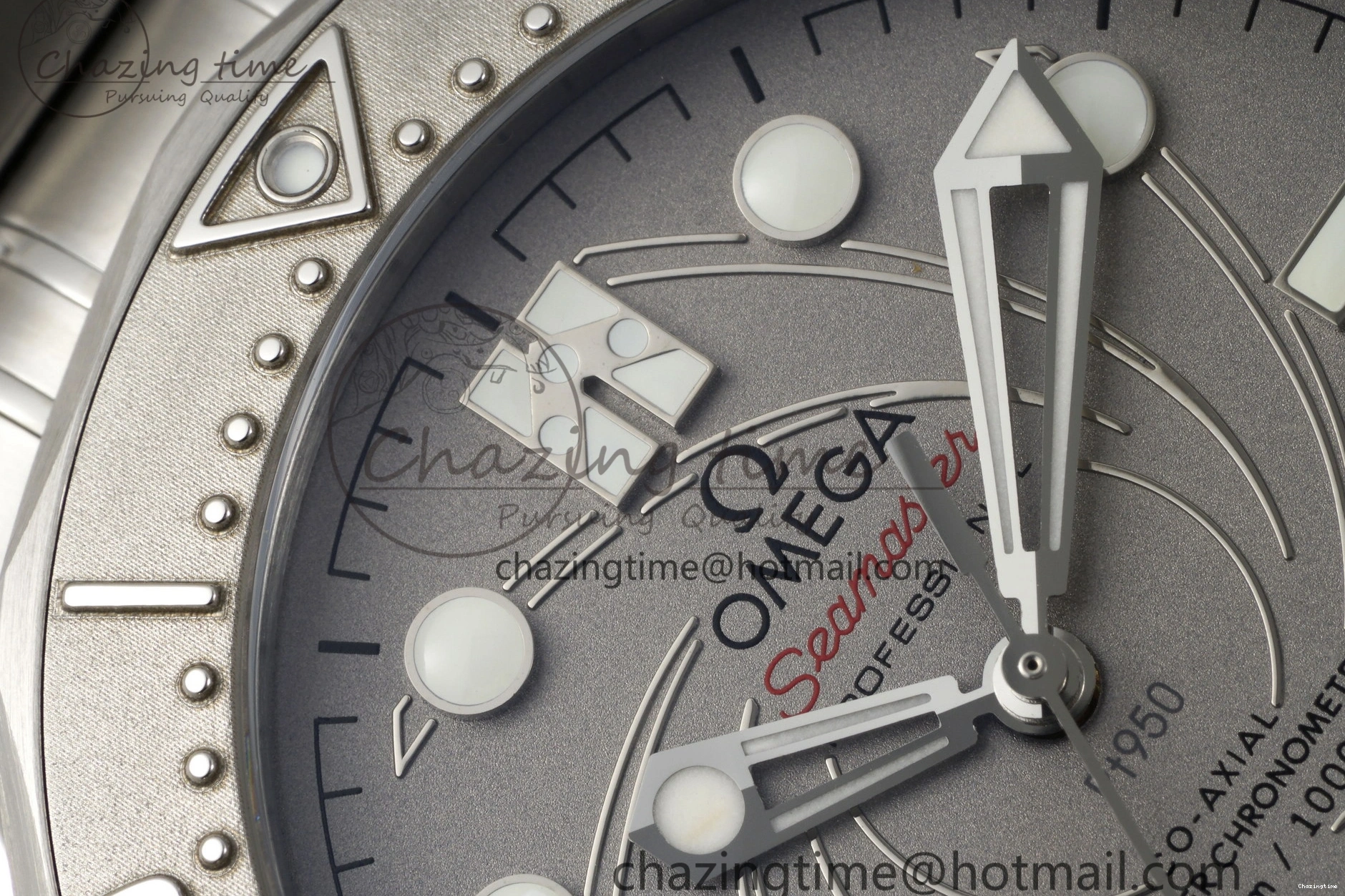 0521 Unisex Seamaster 300M 007 Platinum VSF 1:1 Best Edition Gray Dial on SS Bracelet A 7826